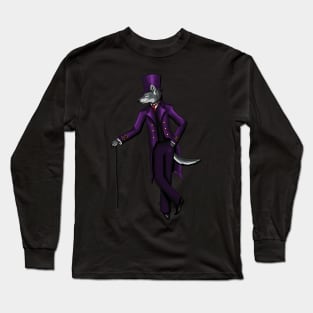 Wolf in top hat Long Sleeve T-Shirt